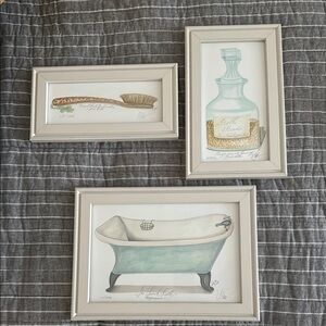Vintage Spicher & Company Bath Art Set